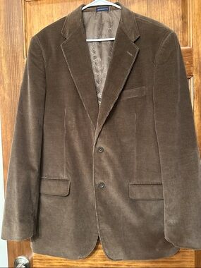 Stafford Men's Brown Corduroy Sport Coat Blazer